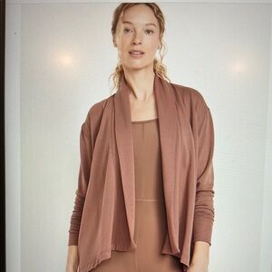 Old Navy Live-In Open-Front Wrap Warm Taupe Cardigan, Small (Regular) - NEW